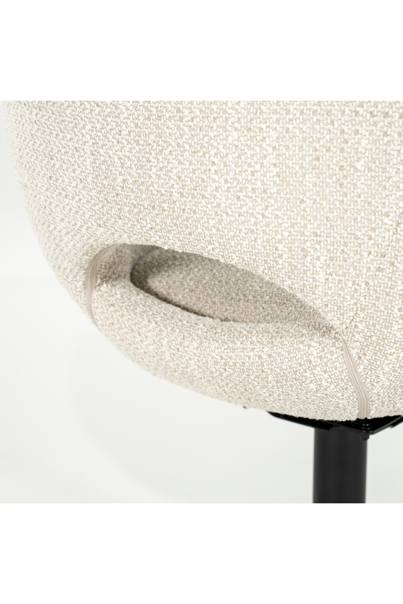 Rounded Open-Back Swivel Chair | Eleonora Nol | Oroatrade.com