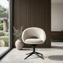 Rounded Open-Back Swivel Chair | Eleonora Nol | Oroatrade.com