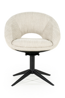 Rounded Open-Back Swivel Chair | Eleonora Nol | Oroatrade.com
