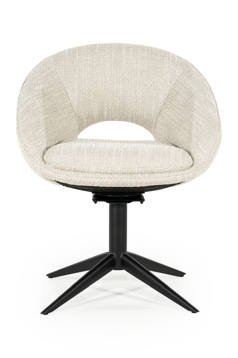 Rounded Open-Back Swivel Chair | Eleonora Nol | Oroatrade.com