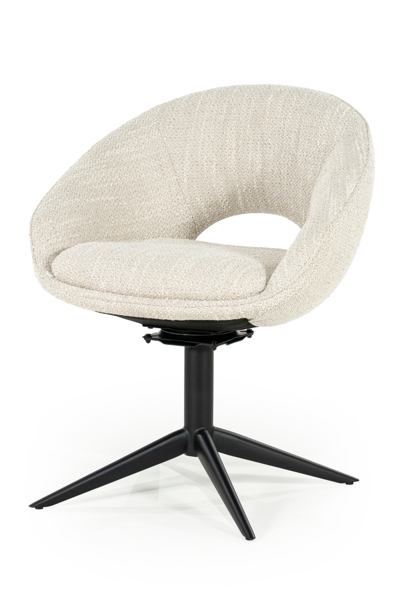 Rounded Open-Back Swivel Chair | Eleonora Nol | Oroatrade.com
