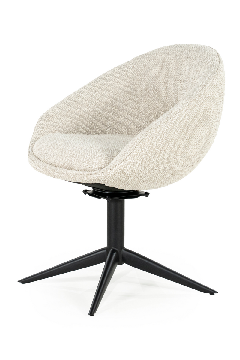 Rounded Open-Back Swivel Chair | Eleonora Nol | Oroatrade.com