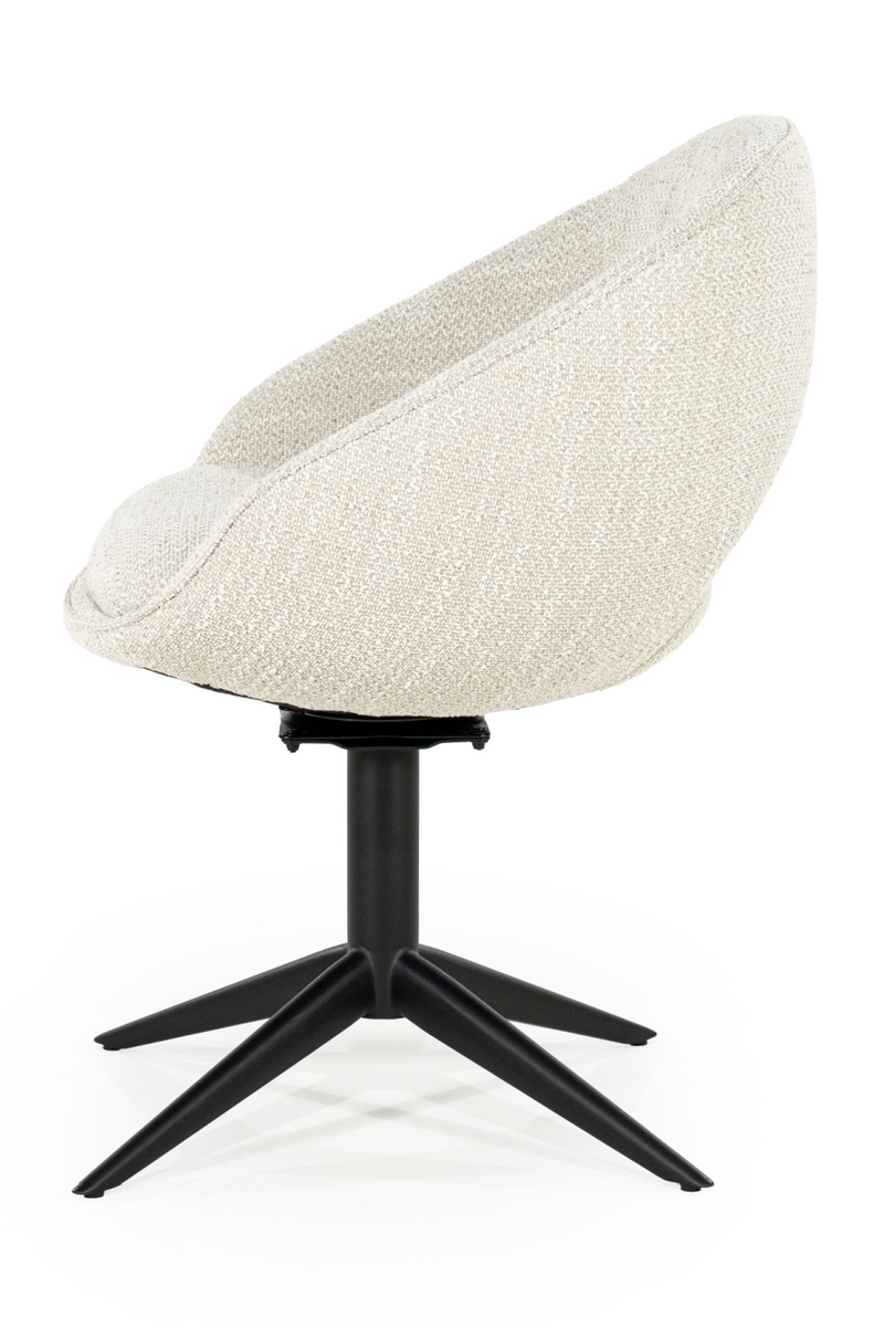 Rounded Open-Back Swivel Chair | Eleonora Nol | Oroatrade.com
