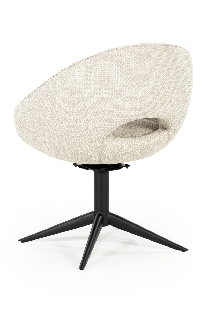 Rounded Open-Back Swivel Chair | Eleonora Nol | Oroatrade.com