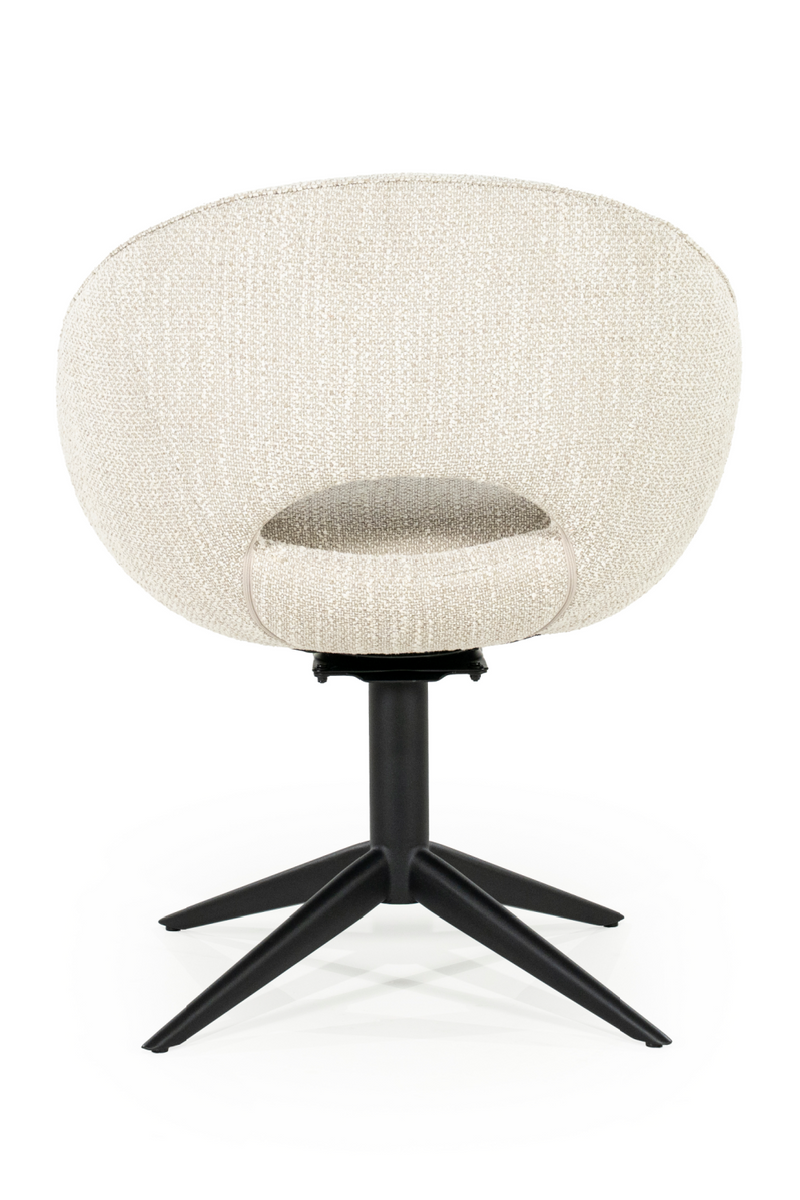 Rounded Open-Back Swivel Chair | Eleonora Nol | Oroatrade.com