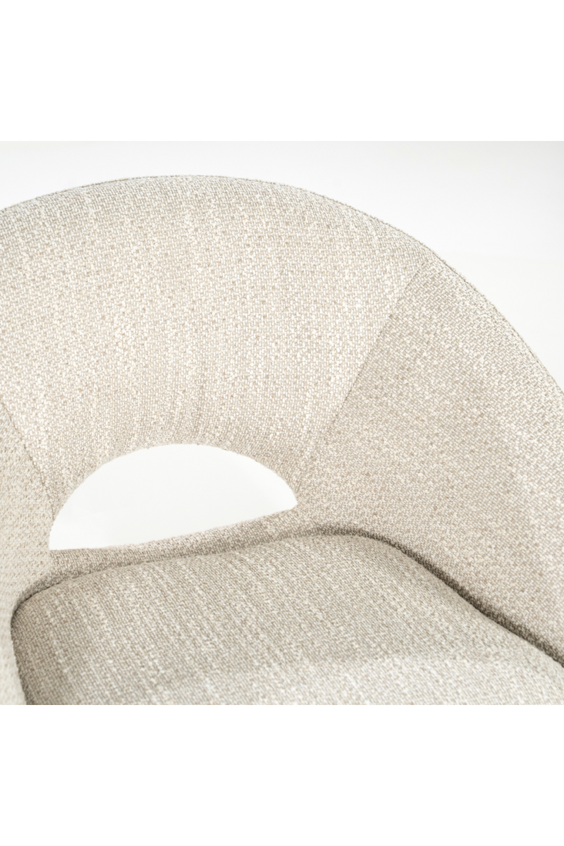 Rounded Open-Back Swivel Chair | Eleonora Nol | Oroatrade.com