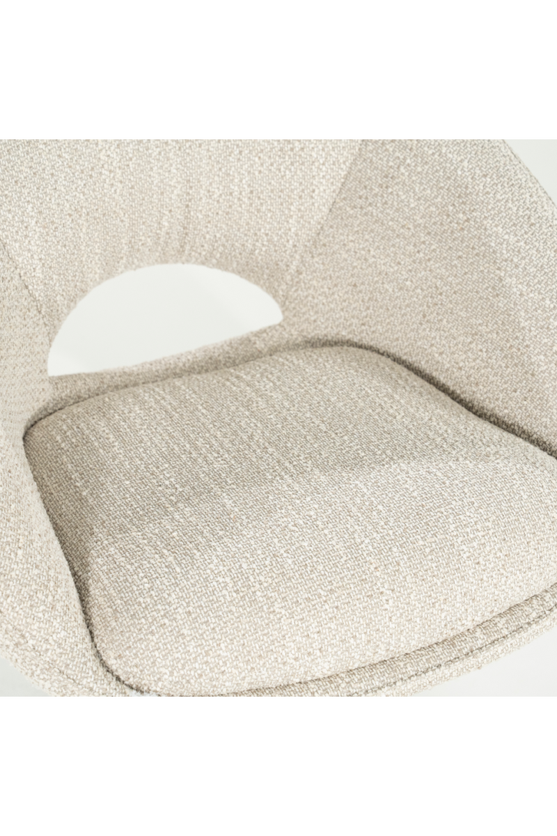 Rounded Open-Back Swivel Chair | Eleonora Nol | Oroatrade.com