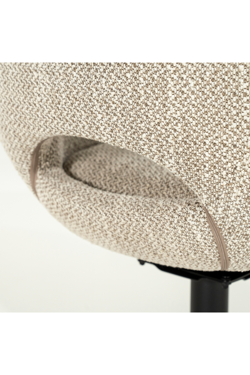 Rounded Open-Back Swivel Chair | Eleonora Nol | Oroatrade.com