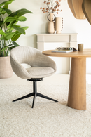 Rounded Open-Back Swivel Chair | Eleonora Nol | Oroatrade.com
