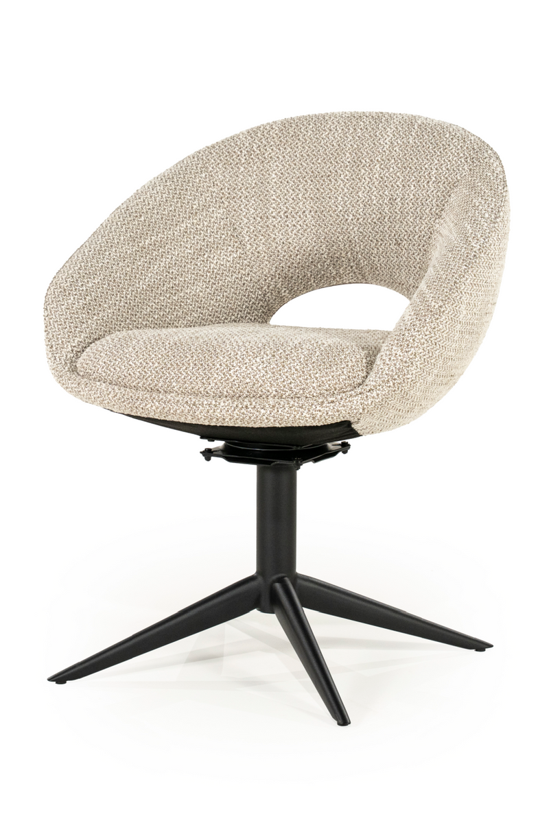 Rounded Open-Back Swivel Chair | Eleonora Nol | Oroatrade.com