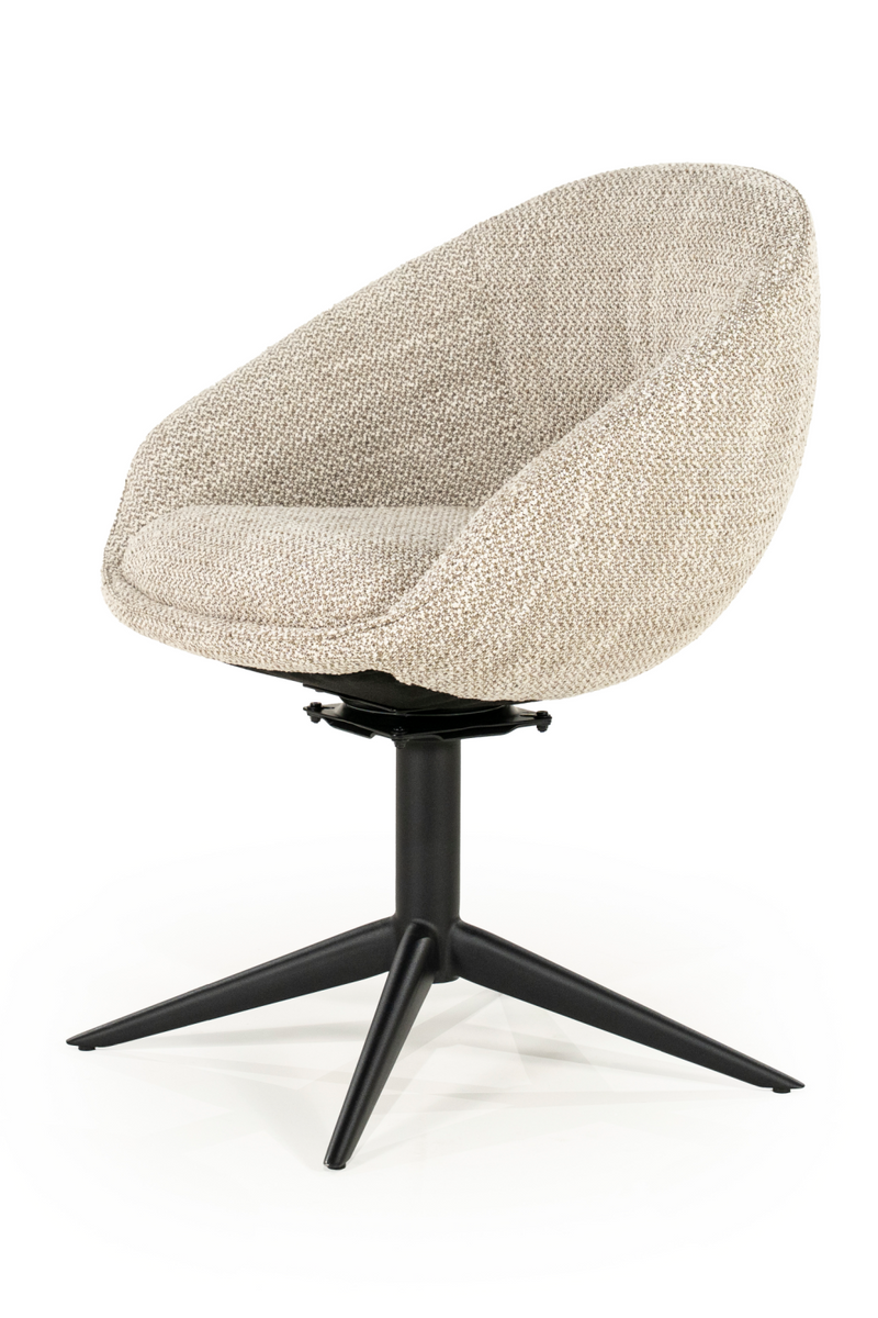 Rounded Open-Back Swivel Chair | Eleonora Nol | Oroatrade.com