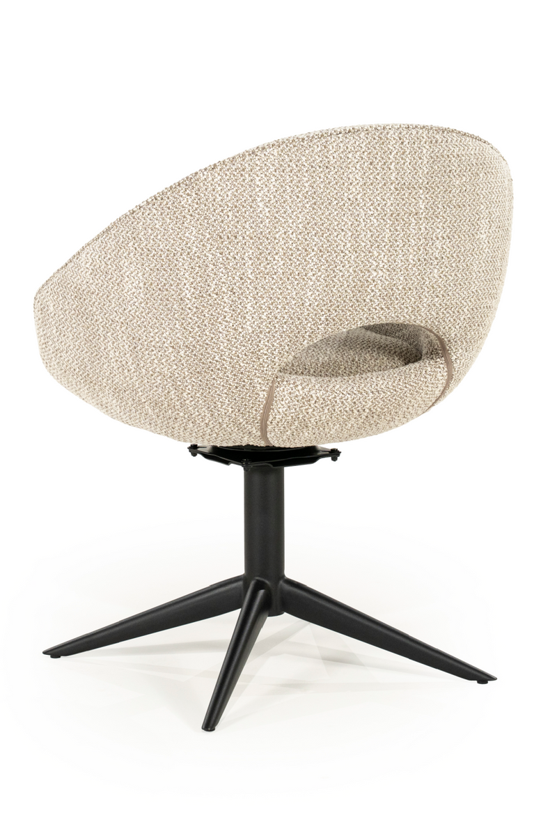 Rounded Open-Back Swivel Chair | Eleonora Nol | Oroatrade.com