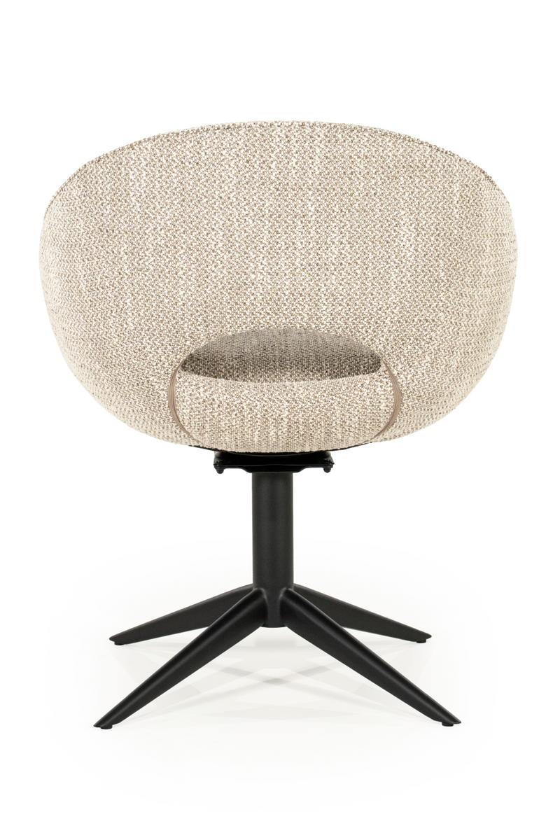 Rounded Open-Back Swivel Chair | Eleonora Nol | Oroatrade.com