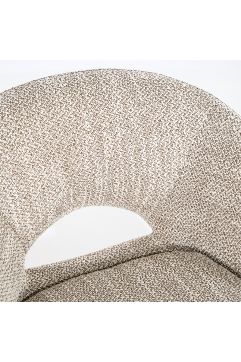 Rounded Open-Back Swivel Chair | Eleonora Nol | Oroatrade.com