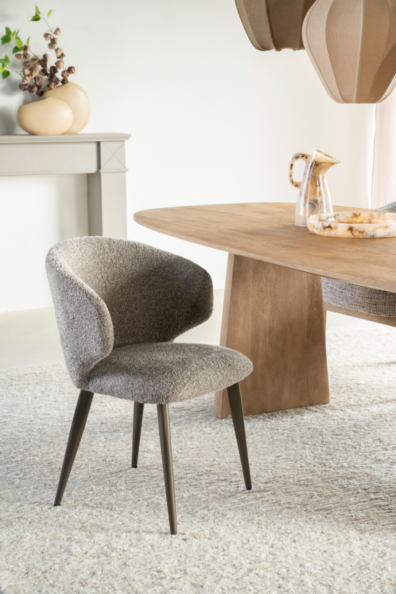 Curved Back Upholstered Dining Chair | Eleonora Mateo | Oroatrade.com