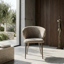 Curved Back Upholstered Dining Chair | Eleonora Mateo