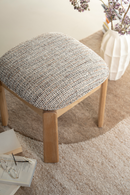 Cushioned Oak Stool | Eleonora Lottie | Oroatrade.com
