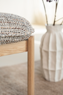 Cushioned Oak Stool | Eleonora Lottie | Oroatrade.com