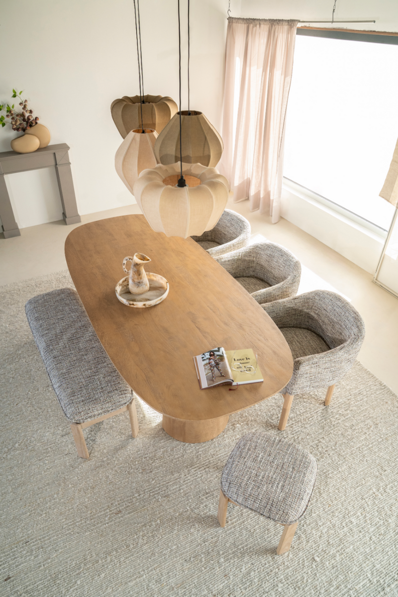 Cushioned Oak Stool | Eleonora Lottie | Oroatrade.com