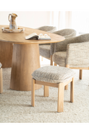 Cushioned Oak Stool | Eleonora Lottie | Oroatrade.com