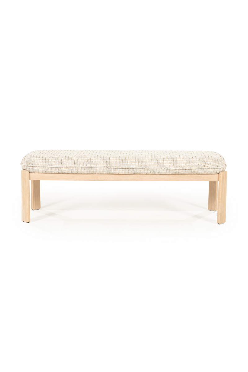 Cushioned Oak Bench | Eleonora Lottie | Oroatrade.com