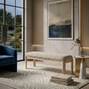 Cushioned Oak Bench | Eleonora Lottie
