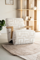Printed Fabric Lounge Armchair | Eleonora Olek | Oroatrade.com