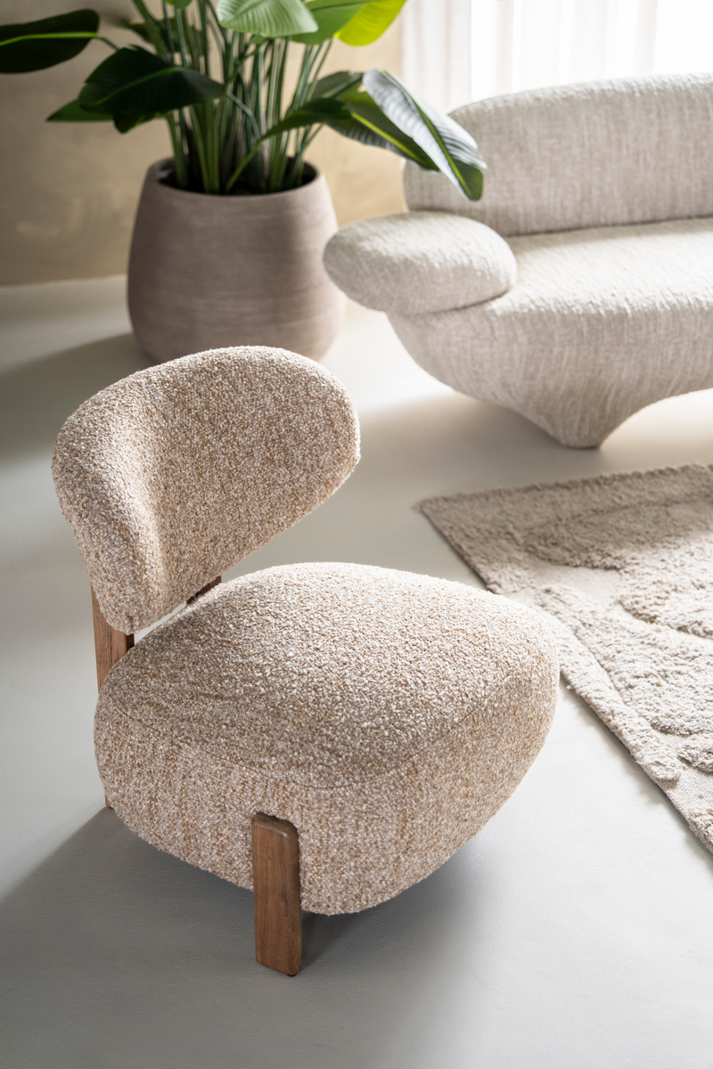 Chunky Cushioned Lounge Chair | Eleonora Reza | Oroatrade.com