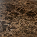 Hospitality furniture - Brown Marble Pedestal Side Table - www.oroatrade.com