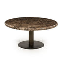 Brown Marble Pedestal Coffee Table | Eleonora Luigi