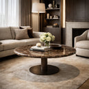 Brown Marble Pedestal Coffee Table | Eleonora Luigi