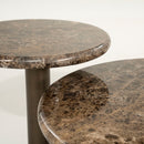 Brown Marble Pedestal Coffee Table | Eleonora Luigi
