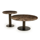 Brown Marble Pedestal Coffee Table | Eleonora Luigi