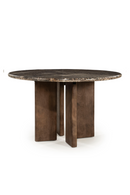 Brown Marble Round Dining Table | Eleonora Lando | Oroatrade.com