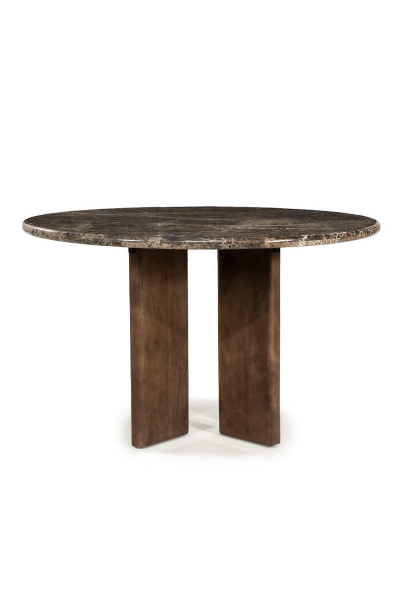 Brown Marble Round Dining Table | Eleonora Lando | Oroatrade.com