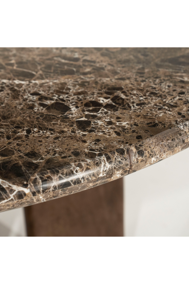 Brown Marble Round Dining Table | Eleonora Lando | Oroatrade.com