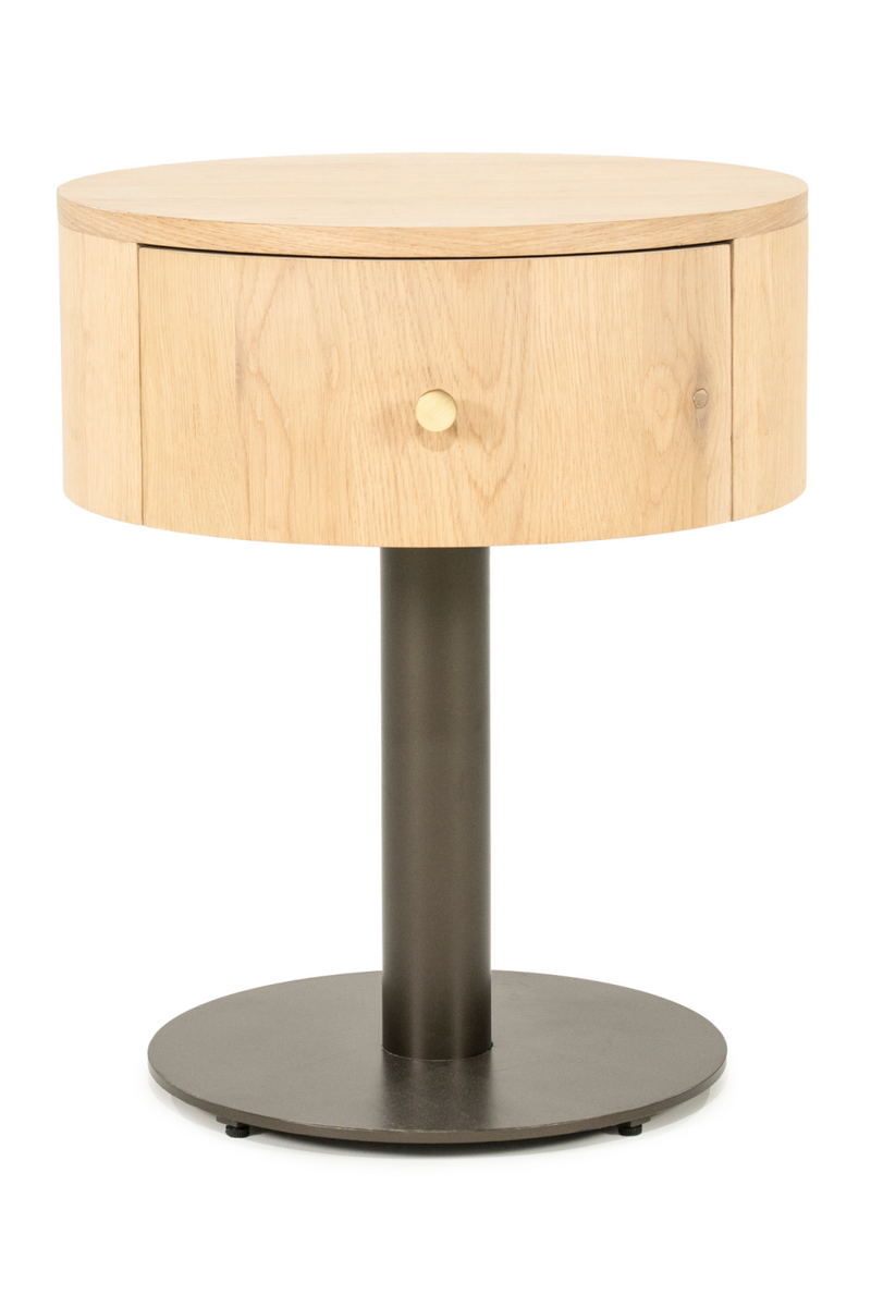 Oak Pedestal Drawer Nightstand | Eleonora Skye | Oroatrade.com