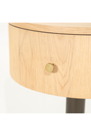 Oak Pedestal Drawer Nightstand | Eleonora Skye | Oroatrade.com
