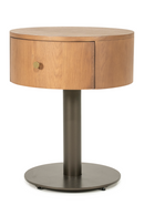 Oak Pedestal Drawer Nightstand | Eleonora Skye | Oroatrade.com