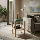 Glass Top Side Table | Eleonora Cleo