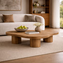 Hospitality furniture - Organic-Shaped Wooden Coffee Table - www.oroatrade.com