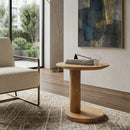 Mango Wood Oval Side Table | Eleonora Novia | Oroatrade.com