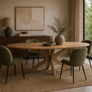 Hospitality furniture - Wooden Matrix Base Dining Table L - www.oroatrade.com