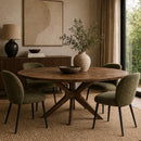 Hospitality furniture - Wooden Matrix Base Dining Table L - www.oroatrade.com