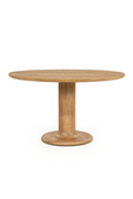 Brushed Wood Round Dining Table | Eleonora Coco | Oroatrade.com