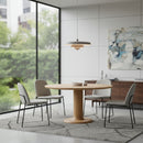 Brushed Wood Round Dining Table | Eleonora Coco | Oroatrade.com