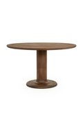 Brushed Wood Round Dining Table | Eleonora Coco | Oroatrade.com