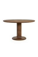 Brushed Wood Round Dining Table | Eleonora Coco | Oroatrade.com