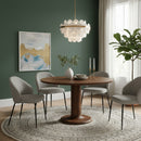 Brushed Wood Round Dining Table | Eleonora Coco | Oroatrade.com