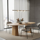 Brushed Mango Wood Dining Table S | Eleonora Lune | Oroatrade.com